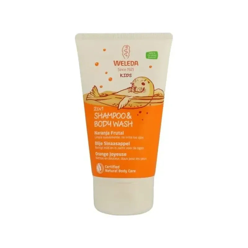2 EN 1 CHAMPÚ Y GEL DE DUCHA NARANJ