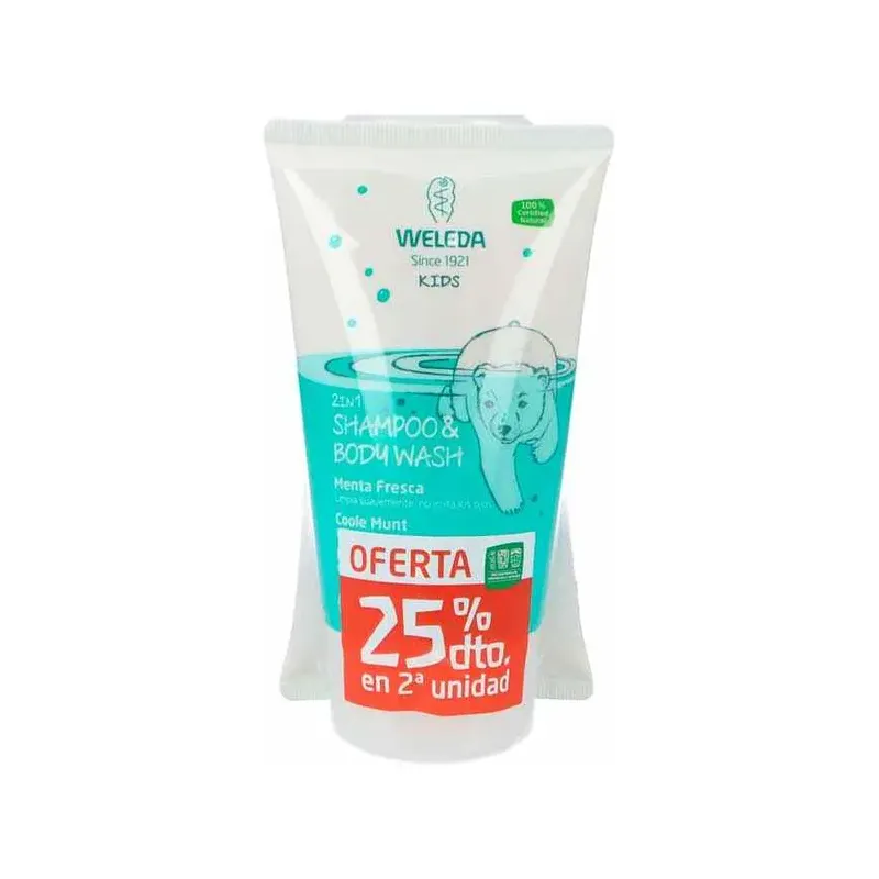 2 EN 1 CHAMPÚ Y GEL DE MENTA FRESCA