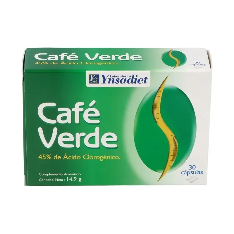 CAFÉ VERDE SIN CAFEINA 30 CAPS.
