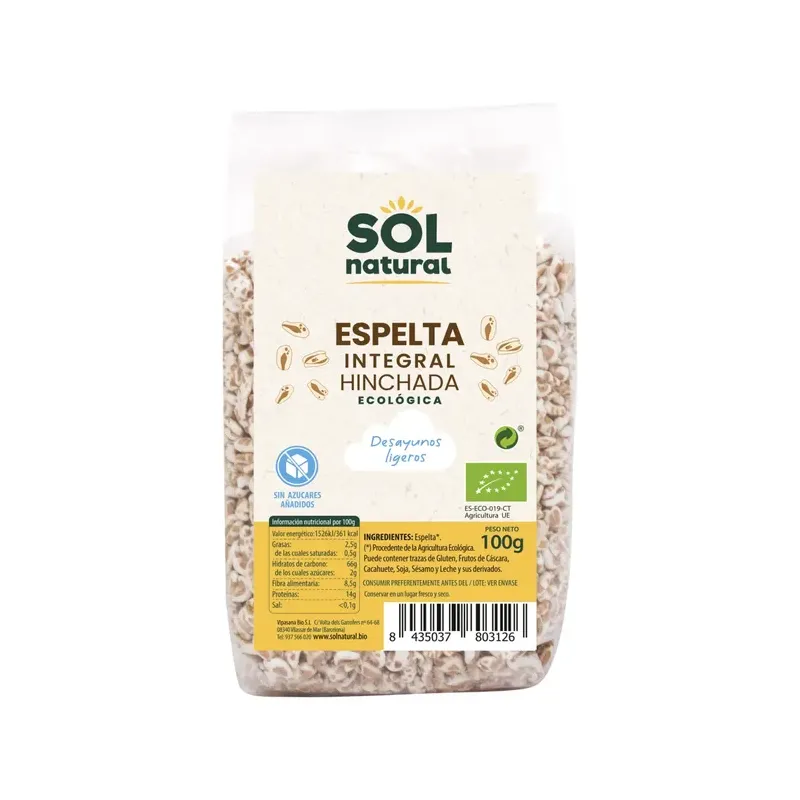 ESPELTA INTEGRAL HINCHADA BIO100G  OFERTA LOTE CADUCIDAD 28/11/26