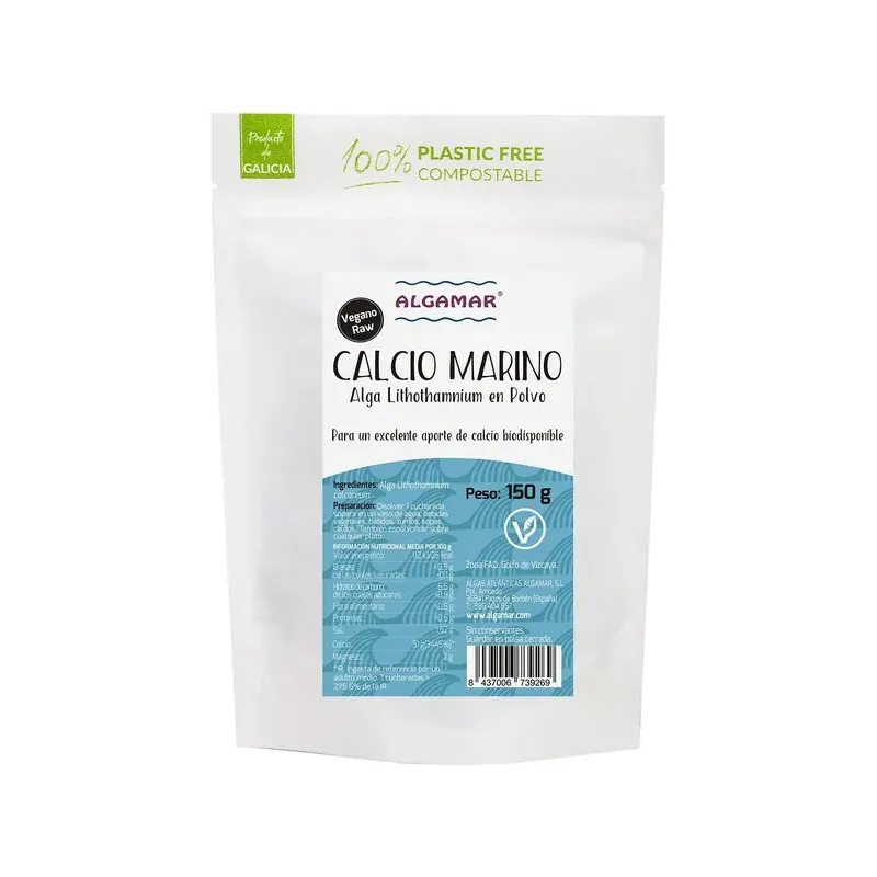 Calcio Marino – Alga Lithothamnium en polvo 150 gr
