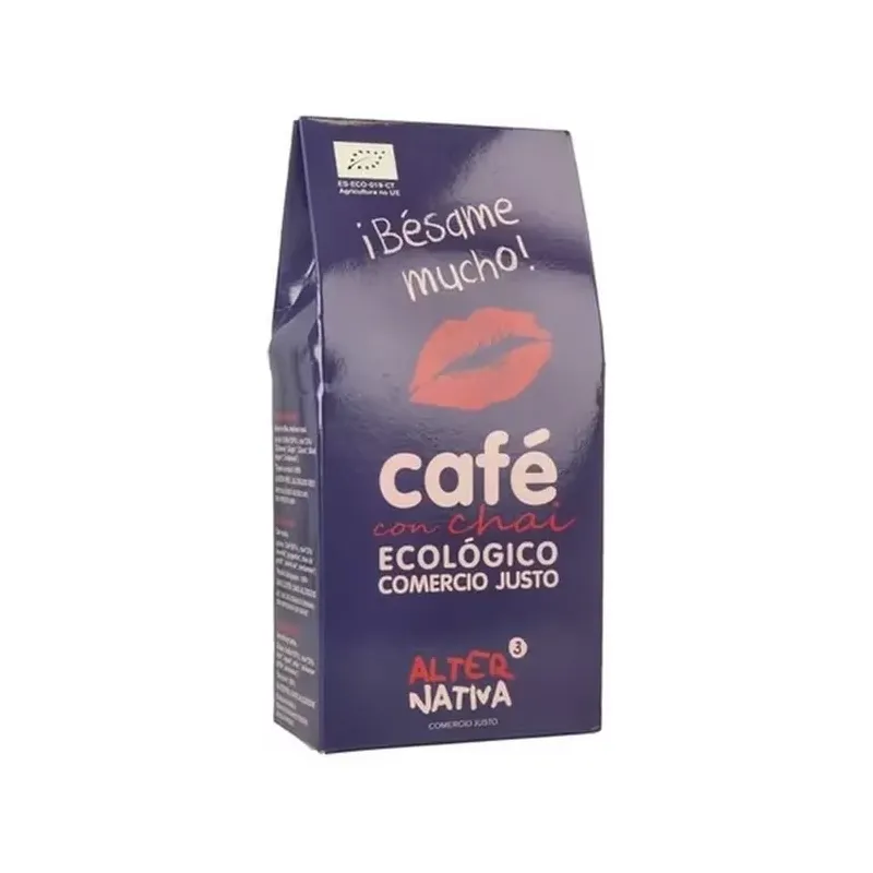 CAFÉ CON CHAI ¡BÉSAME MUCHO! MOLIDO BIO 125G