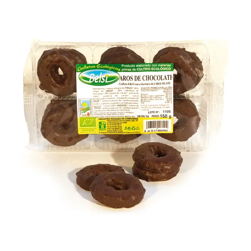 Aros chocolate negro trigo espelta ECO 3.000 g