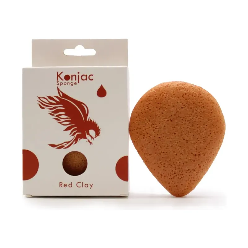 ESPONJA KONJAC ARCILLA ROJA ( PIELE Novedad!!