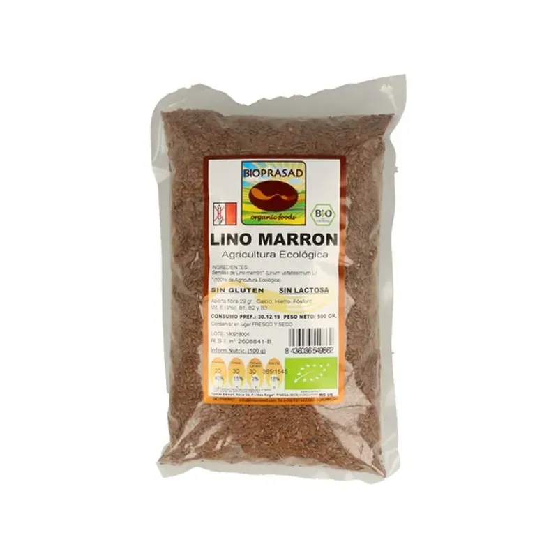 SEMILLAS LINO MARRON BIO 250 GR SIN GLUTEN/SIN LACTOSA OFERTA LOTE CADUCIDAD 30/01/27