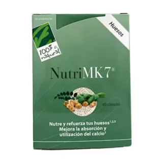 NUTRIMK7® CARDIO. Caja con 60 cápsulas de 90µg de vit. K2, omega 3 y vit. D3