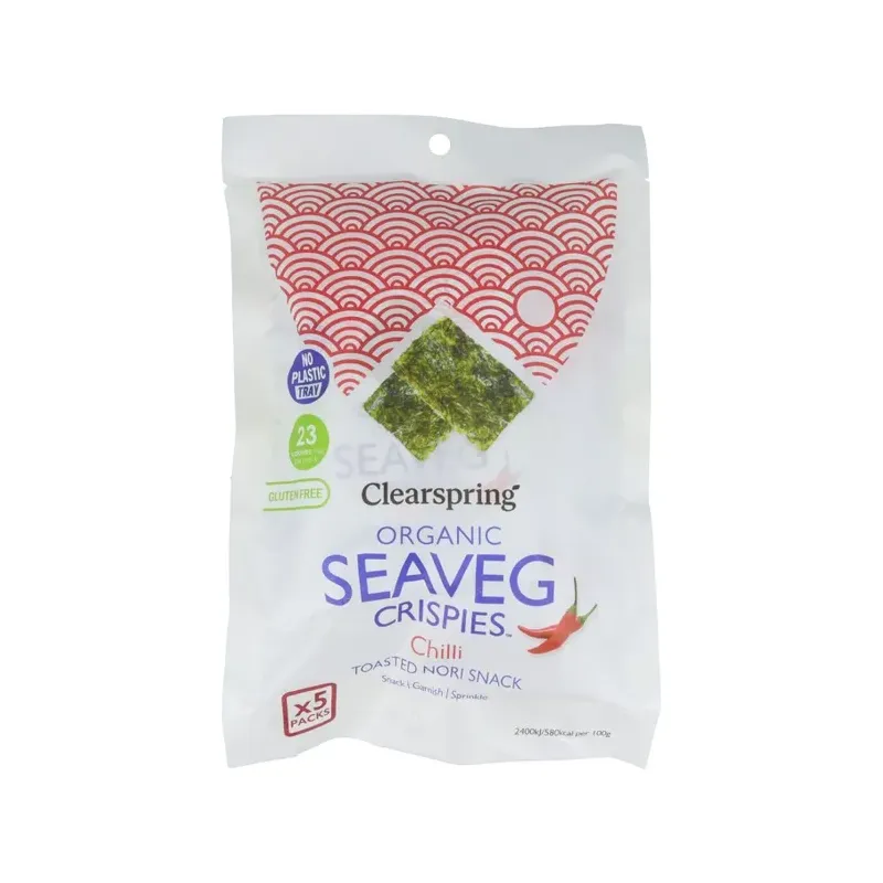 SNACK DE ALGA NORI BIO PACK 5 UNIDADES 20 G BIO Clearspring