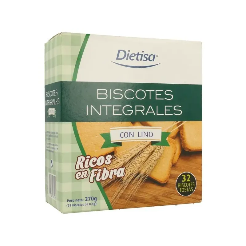 BISCOTES INTEGRALES CON LINO
