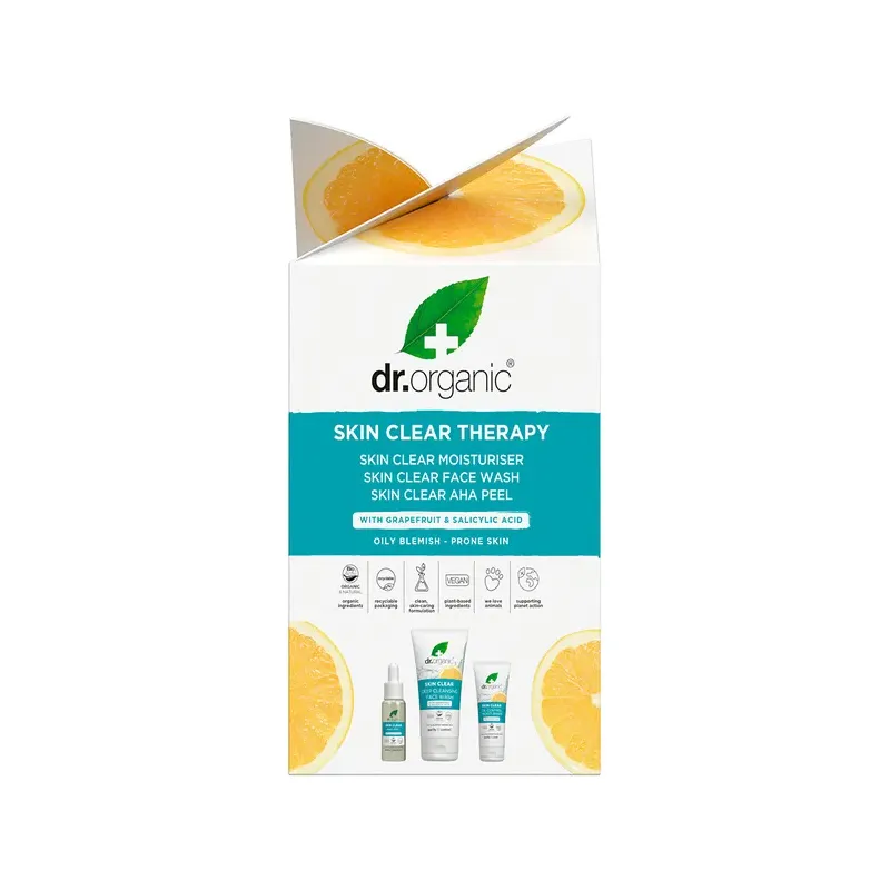 PACK SKIN CLEAR (INCLUYE EXFOLIANTE, ACEITE, LIMPIADOR FACIAL Y TÓNICO PURIFICANTE DE LA LÍNEA)