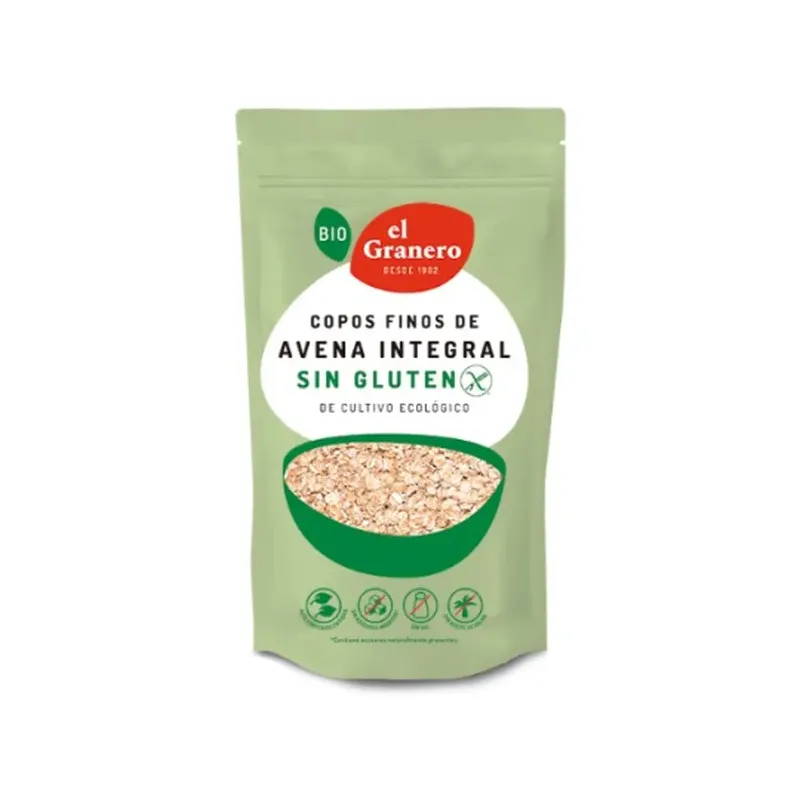 COPOS FINOS DE AVENA INTEGRAL BIO, 1.5 KG