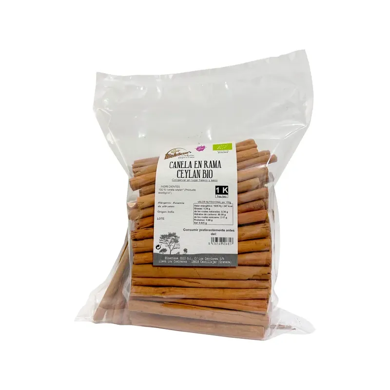 CANELA CEYLAN, CORTEZA ECOLOGICO 1 KG
