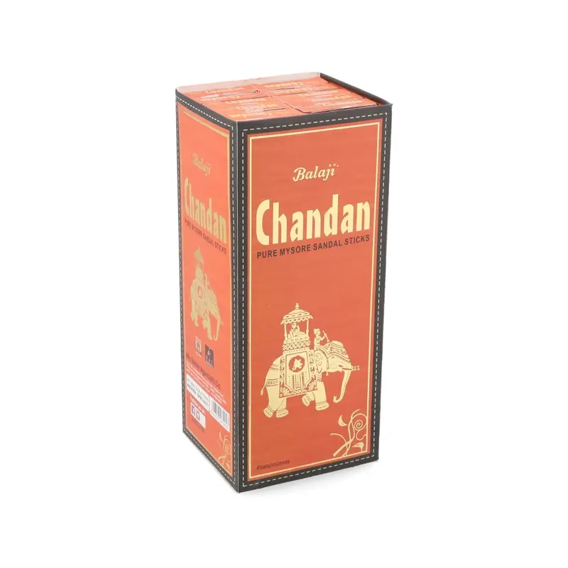 INCIENSO (BALAJI) CHANDANAM Caja 12 uds (SÓLO SE VENDE POR CAJA)
