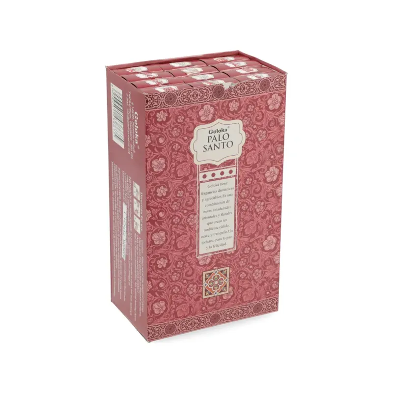 INCIENSO (GOLOKA) ORGANIC PALO SANTO & SANDALWOOD Caja 12 uds (SÓLO SE VENDE POR CAJA)