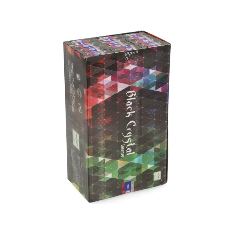 INCIENSO (SATYA) BLACK CRYSTAL CAJA 12U