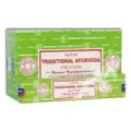 INCIENSO (SATYA) TRADITIONAL AYURVEDA CAJA 12U