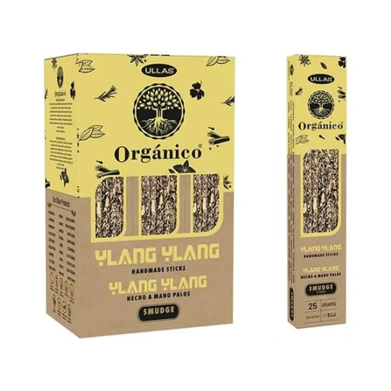 INCIENSO (ULLAS) ORGANIC YLANG YLANG 25G CAJA 6U