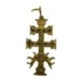 VELA FORMA CRUZ DE CARAVACA NEGRA Venta por unidades. SOLO STOCK DISPONIBLE