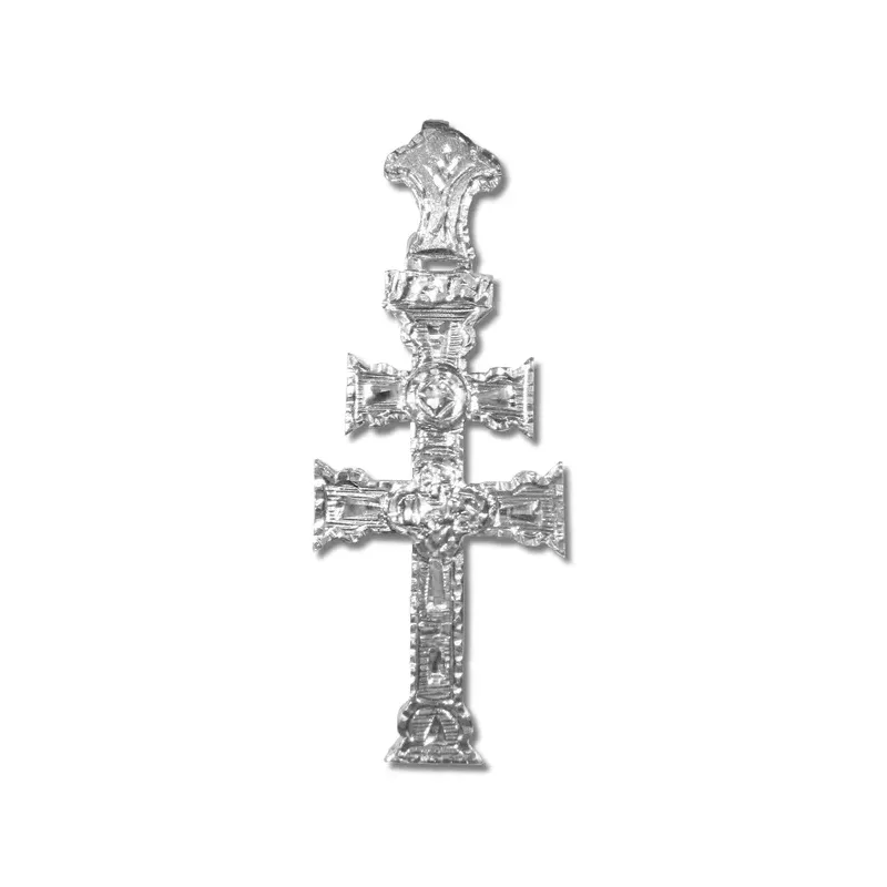 VELA FORMA CRUZ DE CARAVACA PLATA Venta por unidades. SOLO STOCK DISPONIBLE