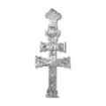 VELA FORMA CRUZ DE CARAVACA PLATA Venta por unidades. SOLO STOCK DISPONIBLE