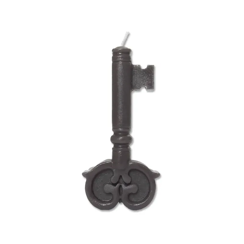 VELA FORMA DE LLAVE NEGRA Venta por unidades. SOLO STOCK DISPONIBLE