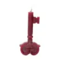 VELA FORMA DE LLAVE ROJA Venta por unidades. SOLO STOCK DISPONIBLE