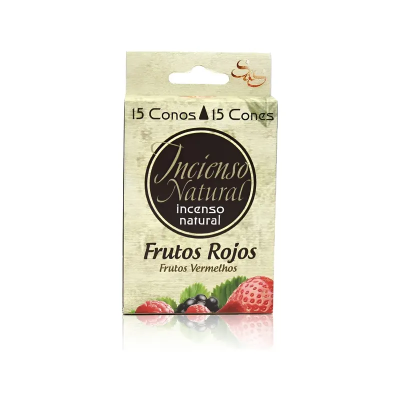 INCIENSO NATUL SYS 15 FRUTOS ROJOS CONOS