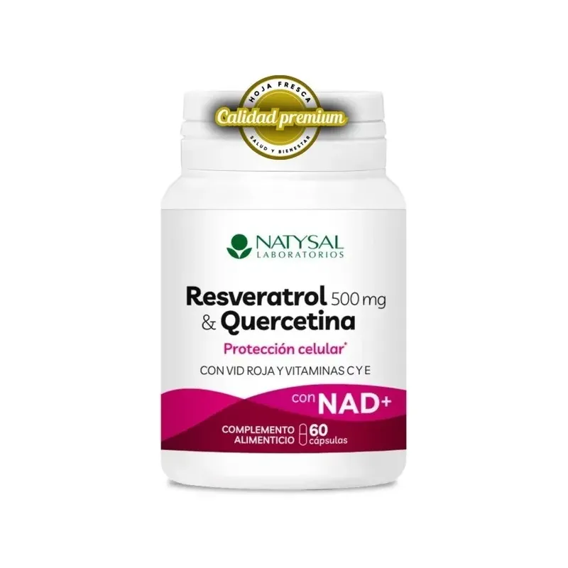 RESVERATROL 500 MG CON QUERCETINA, NAD+, VID ROJA,