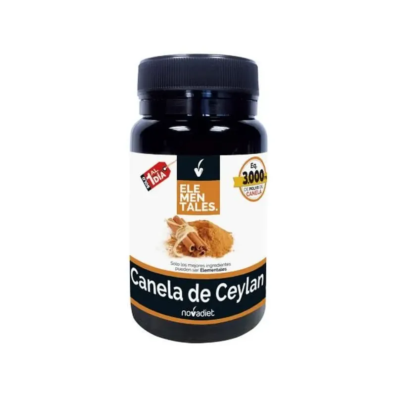 CANELA DE CEYLAN Envase de 30 cápsulas vegetales.