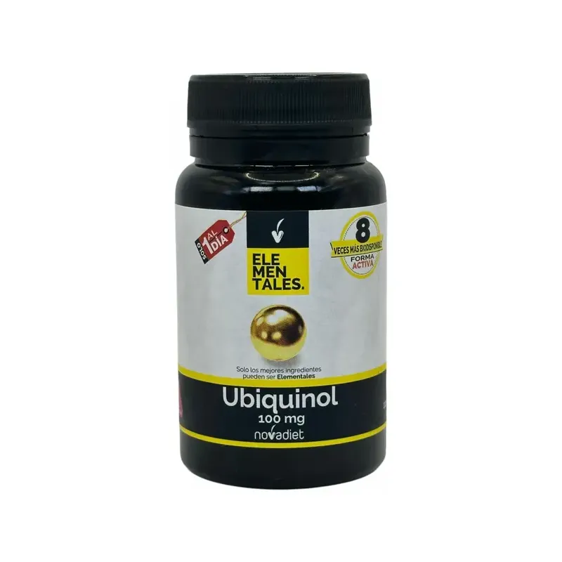 UBIQUINOL 100 MG Envase de 30 cápsulas blandas vegetales.