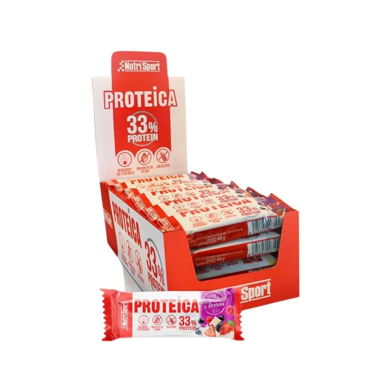 EXPO PROTEICAS CHOCO BLANCO  FRUTOS ROJOS 24UND
