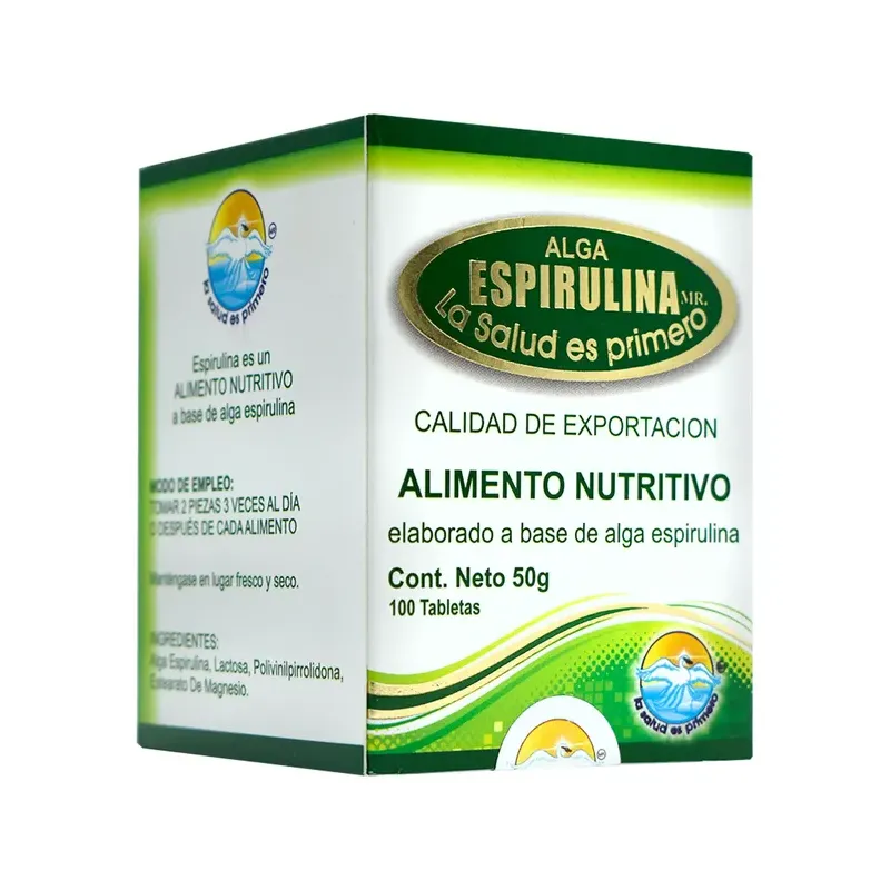 SPIRULINA 100 TAB.CAJA
