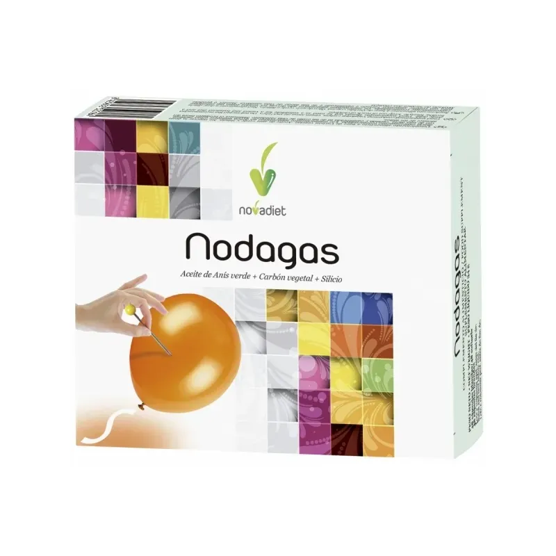 NODAGAS Envase de 48 cápsulas blandas.