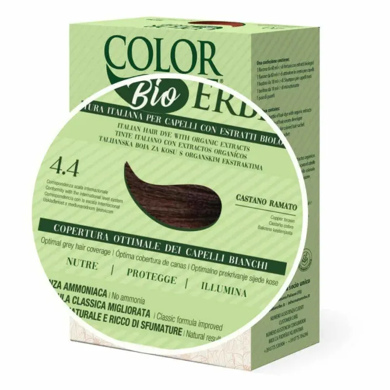 TINTE BIO CLASICO MEJORADO Nº 4.4 CASTAÑO COBRE NATUR ERBE