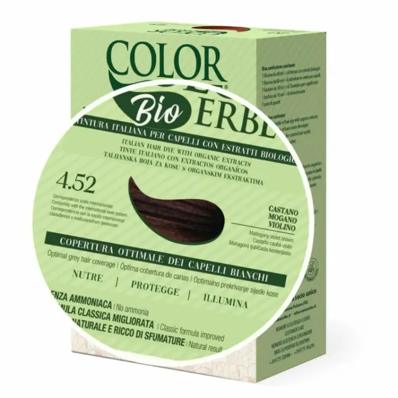 TINTE BIO CLASICO MEJORADO Nº 4.52 CASTAÑO CAOBA VIOLIN NATUR ERBE