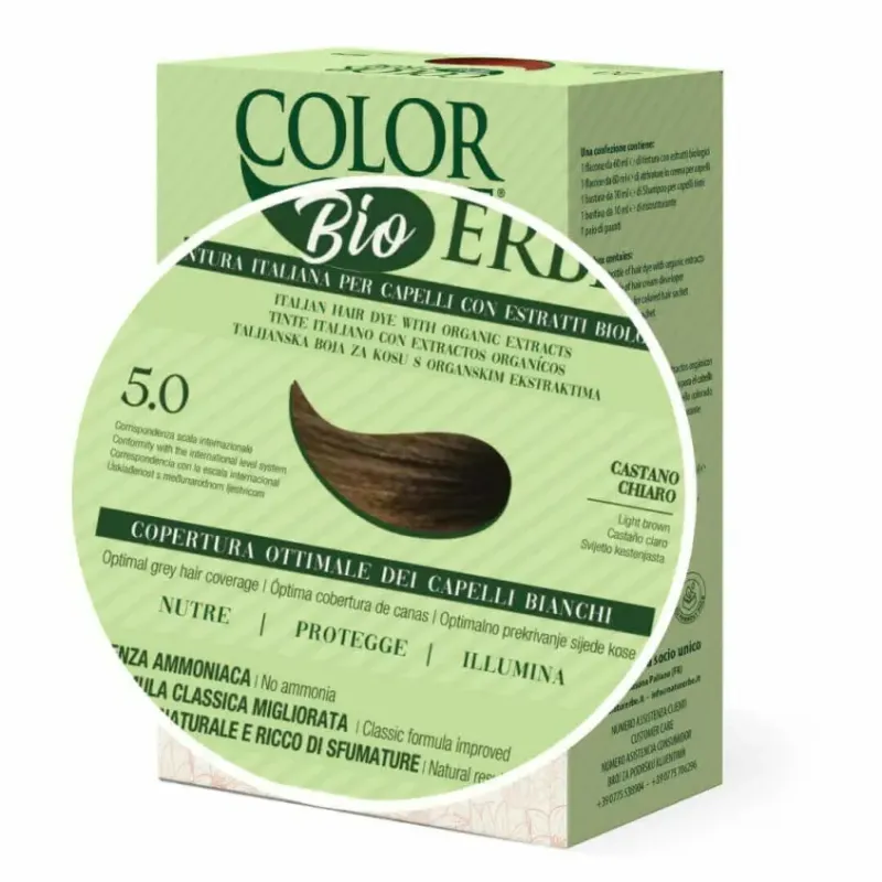 TINTE BIO CLASICO MEJORADO Nº 5.0 CASTAÑO CLARO NATUR ERBE