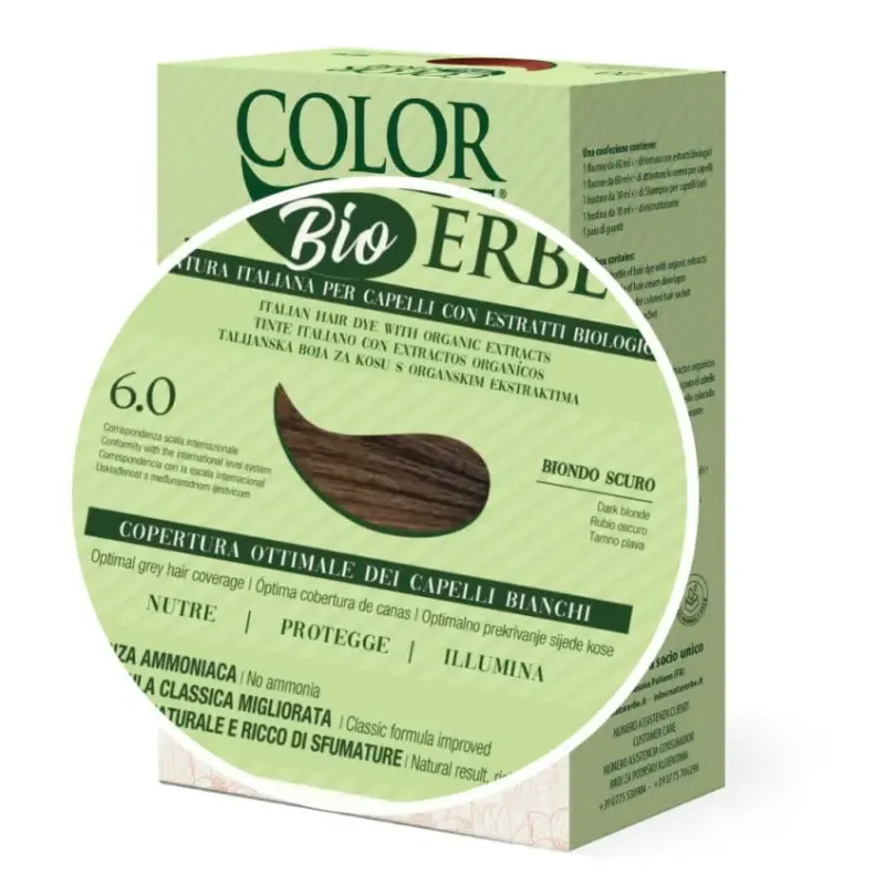 TINTE BIO CLASICO MEJORADO Nº 6.0 RUBIO OSCURO NATUR ERBE
