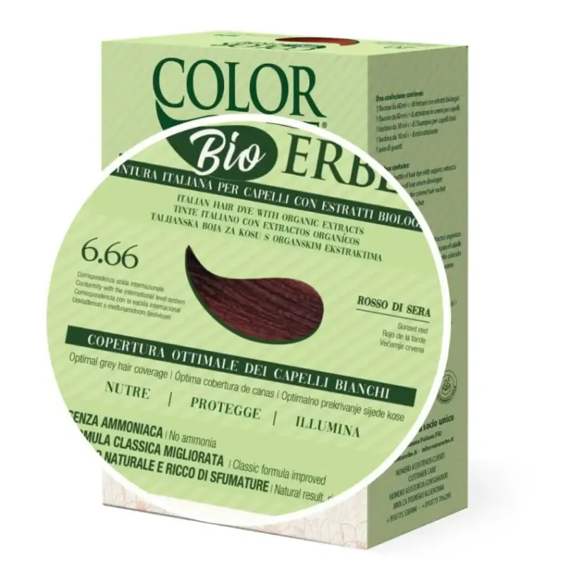 TINTE BIO CLASICO MEJORADO Nº 6.66 ROJO TARDE NATUR ERBE