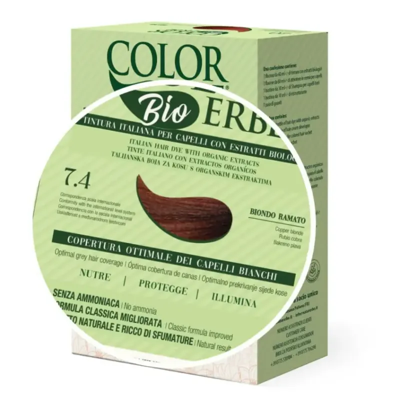 TINTE BIO CLASICO MEJORADO Nº 7.4 RUBIO COBRE NATUR ERBE