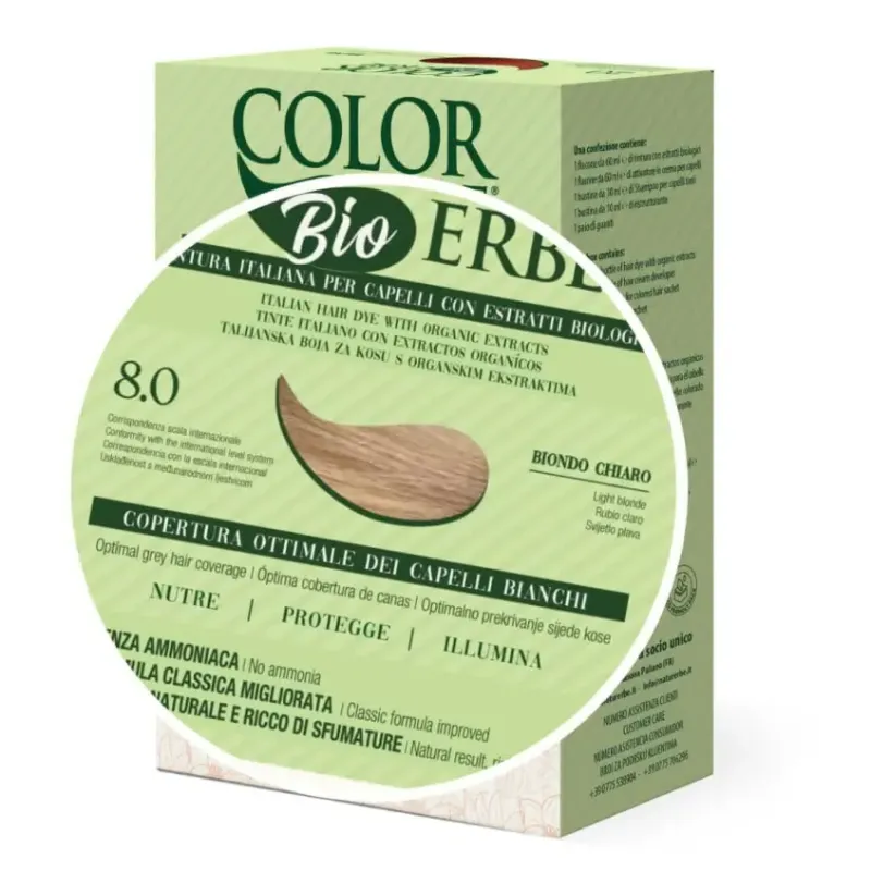 TINTE BIO CLASICO MEJORADO Nº 8.0 RUBIO CLARO NATUR ERBE