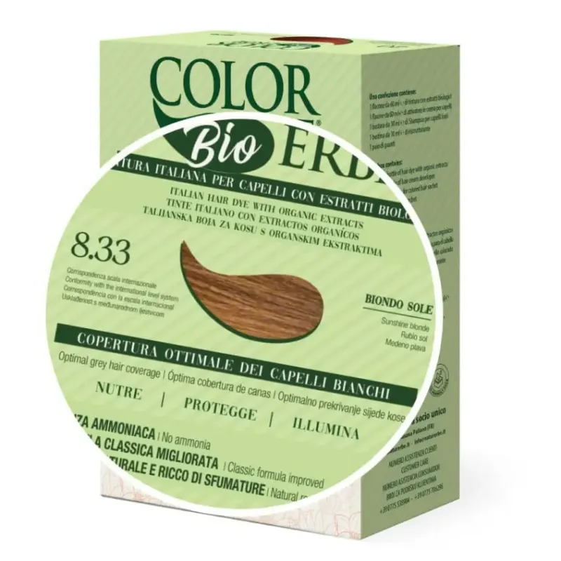 TINTE BIO CLASICO MEJORADO Nº 8.33 RUBIO SOL NATUR ERBE