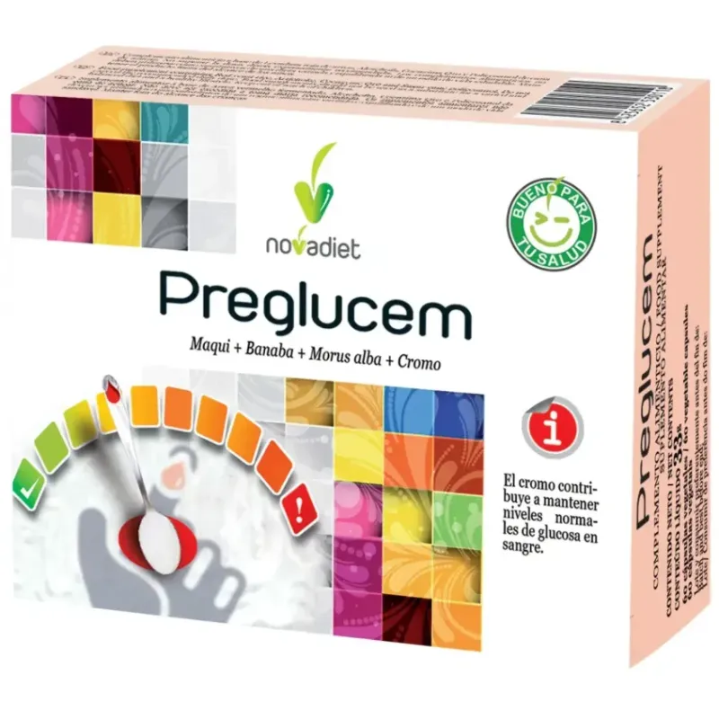 PREGLUCEM Envase de 60 cápsulas vegetales.