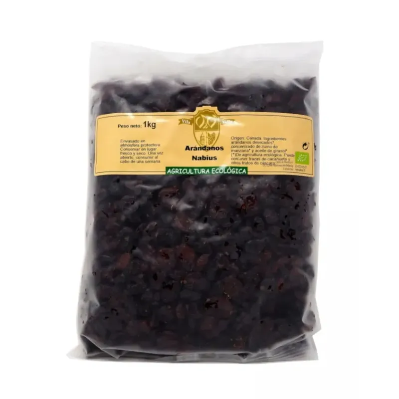 ARÁNDANO ROJO SECO SIN AZÚCAR ECO 1 KG