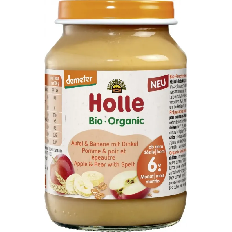 POTITO MANZANA PLATANO ESPELTA 190G +6 MESES