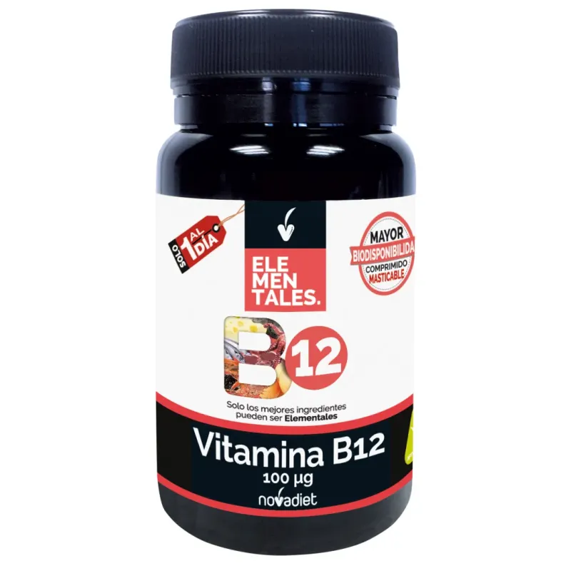 VITAMINA B12 100 MCG Envase de 120 comprimidos.