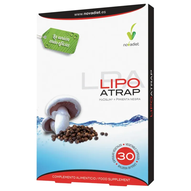 LIPOATRAP Envase de 30 cápsulas vegetales.