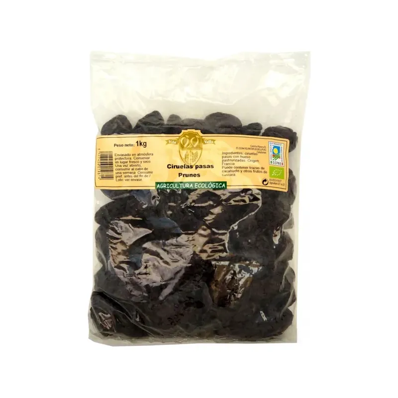 CIRUELAS SECAS ECO 1 KG.