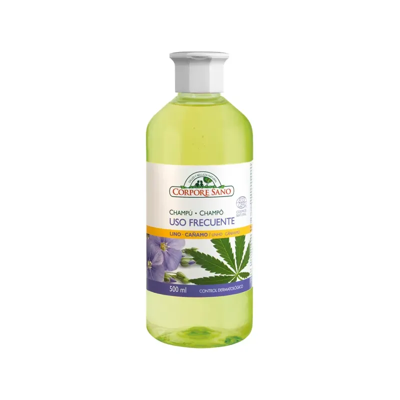 CHAMPU USO FRECUENTE LINO Y CAÑAMO 500 ML