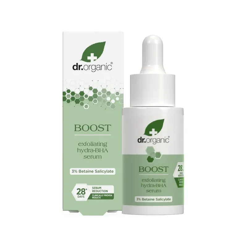 SÉRUM POTENCIADOR CON ÁCIDOS BHA HIDRATANTE 30 M LÍNEA BOOST