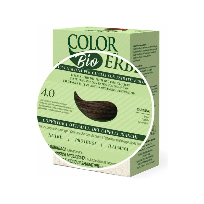 TINTE BIO CLASICO MEJORADO Nº 4.0 CASTAÑO NATUR ERBE