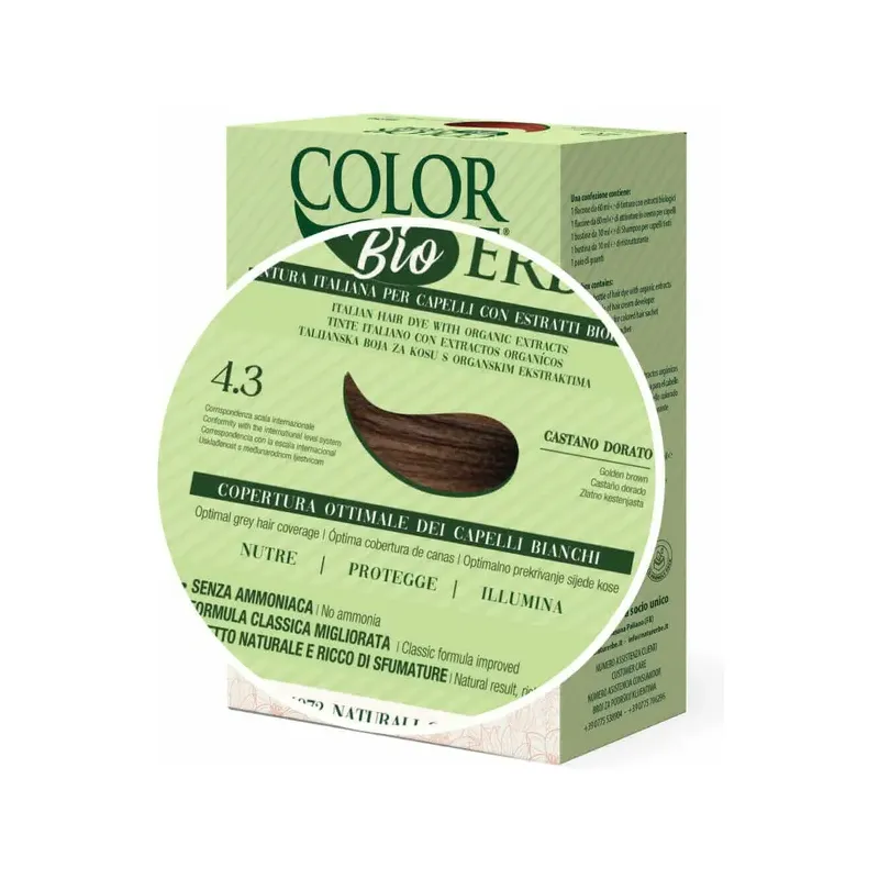 TINTE BIO CLASICO MEJORADO Nº 4.3 CASTAÑO DORADO NATUR ERBE